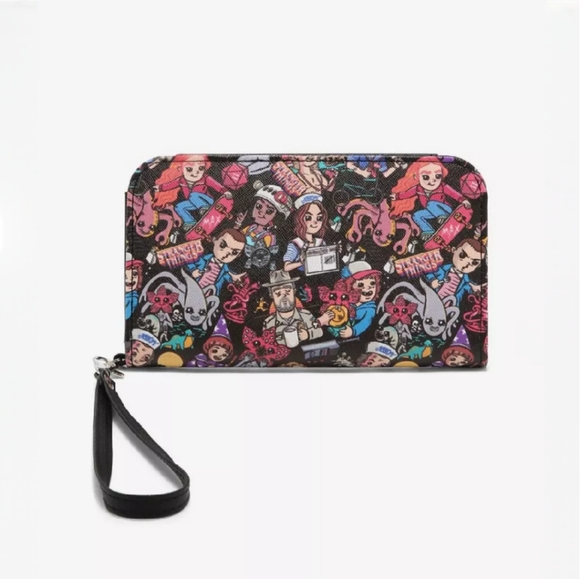 NWT Stranger Things Chibi Characters Tech Wallet - Picture 4 of 10